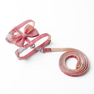 Harnais &Eacute;l&eacute;gant Anti-Fuite Pour Chat Avec Corde De Traction - Ajustement R&eacute;glable Et Confort Pour Des Aventures En Plein Air En Toute S&eacute;curit&eacute; - Neuf