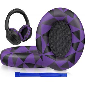 LORANKA-Doux Cuir Prot&eacute;in&eacute; Mousse Coussin Coussinets pour Sony WH-1000XM3 (WH1000XM3) Over-Ear Casque,avec Mousse &agrave; m&eacute;moire d'isolation phonique, &eacute;paisseur suppl&eacute;mentaire - Neuf