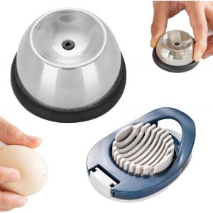 Chenquansarl-Lot De 2 Piques À ?Ufs, Piques À ?Ufs, Gadget Pratique Pour Couper Les ?Ufs, Tranches D'?Ufs, Trancheuse À ?Ufs, Trancheuse À ?Ufs, Trancheuse Pour Toutes Les Tailles D'?Ufs - Neuf