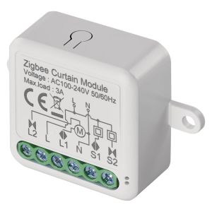 GoSmart Module d'interrupteur de volet roulant/Zigbee Smart Switch avec application,interrupteur relais encastré pour commande de volet roulant,commande vocale des stores avec Alexa et Google - Neuf