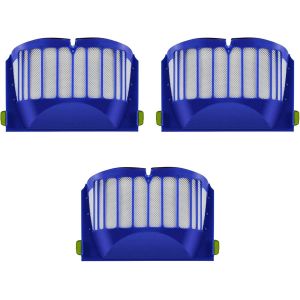 Kit de 3 filtres compatibles avec Roomba s&eacute;rie 600-Pi&egrave;ces de rechange pour Roomba s&eacute;rie 610,615,620,630,635,650,660,680,690,695... (tous les mod&egrave;les)-Pi&egrave;ces de rechange pour Romba - Neuf