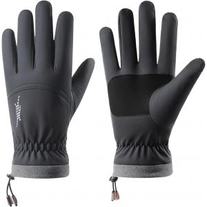 Gants De Cyclisme Coupe-Vent Et Thermiques, Gants De Moto, Pour Homme Et Femme, Antid&eacute;rapants, &Eacute;cran Tactile, Pour V&eacute;lo, Sports De Moto, Vtt, Course, Randonn&eacute;e, Conduite, Camping, Ski (Noir, M) - Neuf