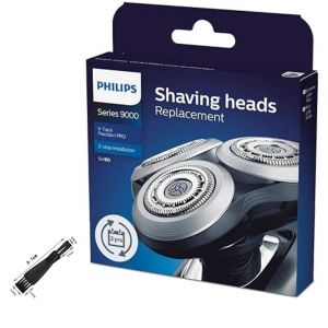 Têtes De Rechange Philips Norelco Sh90 Pour Rasoirs Électriques Séries 9000 (S9xxx) Et 8000 (S8xxx), Mise À Niveau Lames De Rechange Sh90/62 Pour Philips Norelco 9000 Lames De Rechange - Neuf
