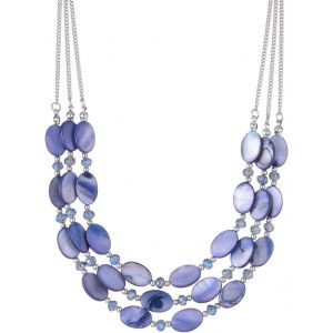 Kal-Collier De Perles En Coquillage Pour Femme Collier De Chaîne Argentée En Couches Bohème Bijoux De Mode Pour Femme Cadeau Pour Maman - Neuf