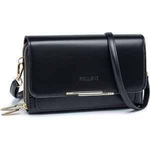 RFCBC-Sac Téléphone Portable Femme - Petit Sac Bandoulière Femme - Sac à Bandoulière Femme en Cuir PU - Sac À Bandoulière Petit avec Réglables Bandoulière - Neuf
