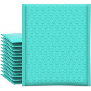 lbgwp60-2 Lot De 25 Enveloppes DExpédition À Bulles Rembourrées En Polyester Opaques Auto-Adhésives Imperméables Pour Vêtements Et Maquillage, Bleu Sarcelle, 21,6 X 30,5 Cm - Neuf