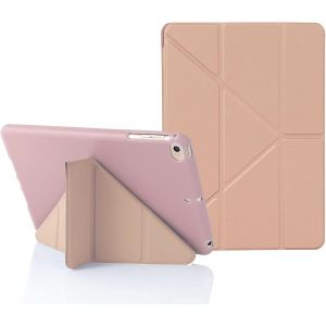 ELVORIX-MuyDoux Coque Origami pour iPad Mini 5 4 3 2 1, Housse &Eacute;tui iPad Mini 7,9 Pouces, 5 en 1 Multiples Angles de Vue, &Eacute;tui Finition Soyeuse et Dos Souple Antichoc Flexible, Auto Veille/R&eacute;veil, Or - Neuf