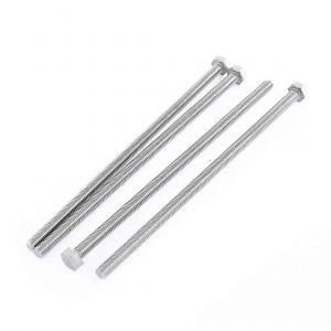 M6 x 150mm entièrement fileté en acier inoxydable Boulon à vis hexagonale 4 pièces - Neuf