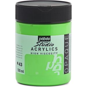 Acrylique Fine Studio Acrylics - Peinture Acrylique Vert - Vert Cadmium Imitation - 500 Ml - Neuf
