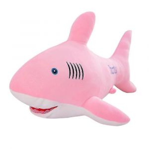Peluche poisson tricolore en coton doux et duveteux, requin, dauphin, océan, poupée, cadeau-Rose - Neuf