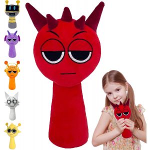 DDA-Spunky Plushies Toys, Sprunki Peluche Poupée, Spunky Peluche, Jouet en Peluches Sprunki, Sprunki Plush Toy, Sprunki Incrediboxs Peluche, Soft and Cute Plush Stuffed - Neuf