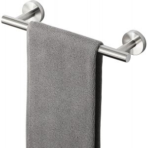 60CM Porte Serviette Mural Salle de Bain, Support Serviette Robuste en SUS304 Acier Inoxydable pour Cuisine Penderie Entr&eacute;e, Chrome Poli - Neuf