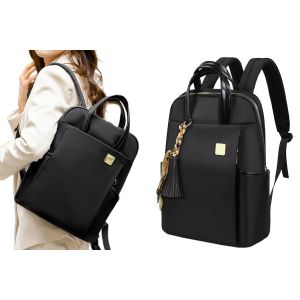 Sac &agrave; dos pour ordinateur portable 13,3 pouces avec plusieurs compartiments - Noir - Neuf