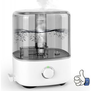 Humidificateur D'Air Top-Fill 5L 28Db Silencieux Humidificateur D'Air B&eacute;b&eacute; Ultrasonique &Agrave; Remplissage Pour B&eacute;b&eacute;s Et Plantes Humidificateur D'Air Chambre Avec Buse &Agrave; 360&deg;Arr&ecirc;t Automatique Sans Bpa - Neuf
