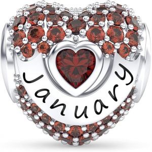 Eryi-Charm Pierre De Naissance En Argent 925 Pour Colliers Et Bracelets Pandora Bijoux Pour Anniversaire Noël Fête Des Mères Cadeaux Pour Femmes - Neuf