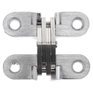 Charni&egrave;re hydraulique &agrave; fermeture automatique pour porte de placard de cuisine, acier inoxydable - Neuf