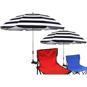 Parapluie Solaire De Chaise Avec Universel Pinces Réglables,Grand Parapluie Avec Clip Fixe,Pour Terrasse Plage Chariot Poussette Fauteuil Roulant Chariot De Golf.[F367] - Neuf