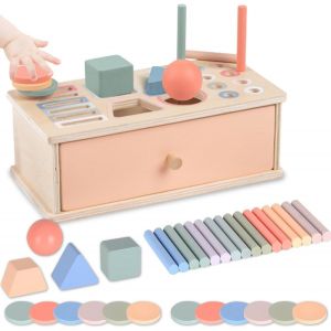 JGD-Jouet Bebe en Bois 1 2 an,Montessori Jouet Enfant 1 2 Ans,Jeu Educatif 2 Ans,Jeux Eveil 6-12 Mois,Activite Bebe 1 an,Jeu Montessori,Jeux Educatif Enfant,Cadeau Garcon Fille - Neuf