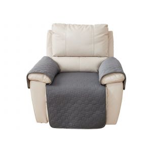 Tapis De Dossier Inclinable Imperm&eacute;able, Coussin D'assise Antid&eacute;rapant, Gris Fonc&eacute; - Neuf