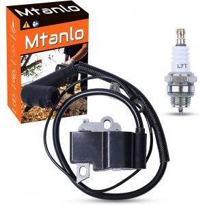 MEVRONISSHOP-Bobine d'Allumage Module pour Dolmar PS-460 PS-500 PS-510 PS-4600S Remplacement Tron&ccedil;onneuse 181143204,Bobine d'Allumage Tron&ccedil;onneuse Accessoires Pi&egrave;ces avec Bougie d'Allumage - Neuf