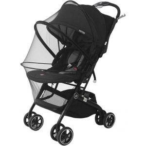 Kal-Moustiquaire Poussette Pour Landau,Moustiquaire Poussette,Moustiquaire Poussette Avec Fermeture &Eacute;clair,Moustiquaire B&eacute;b&eacute; Pour Poussette,Sangle &Eacute;lastique Respirant Protection Anti-Insectes - Neuf