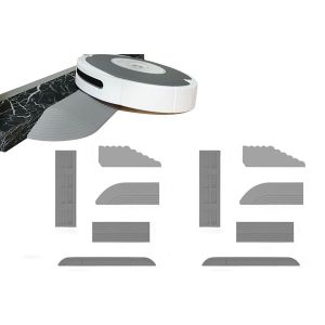Barres de seuil, rampe d'acc&egrave;s pour aspirateur robot - 68,6 cm, 2 pi&egrave;ces, gris - Neuf