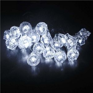 Guirlande Lumineuse Solaire &Eacute;tanche &Agrave; 20 Led - Multicolore, &Eacute;conomique En &Eacute;nergie, Pour La D&eacute;coration De Jardin Ext&eacute;rieur - Neuf