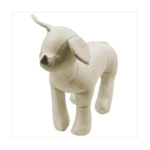 Mannequins pour chiens en cuir Jouets en position debout Blanc S - Neuf