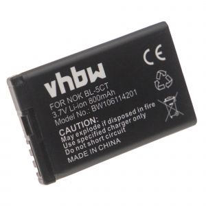Batterie Vhbw Compatible Avec Nokia 3720 Classic, 5630 Xpressmusic, 5220 Xpressmusic, 2700 Classic, 5220 T&eacute;l&eacute;phone Portable Smartphone (800 Mah, 3.7 V, Li-Ion) - Neuf