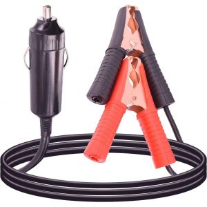 LORANKA-1M C&acirc;ble d'extension pour Allume-Cigare 12V/24V C&acirc;ble de Pince de Batterie de Voiture 16 AWG &Eacute;tanche Prise Allume-Cigare Adaptateur de Prise C&acirc;ble Pince Crocodile - Neuf