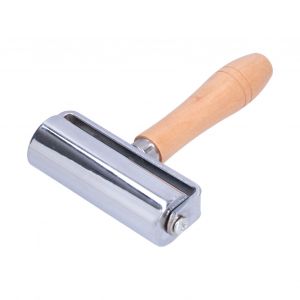 Xyong Rouleau De Presse Pour Cuir, Artisanat, Manche En Bois, Estampage De Fourrure Pour Laminage A La Colle, Bricolage, 100 Mm - Neuf