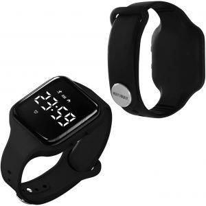 Kal-Non Connectée Podomètre Montres Sans App, Montre Rechargeable À Durée De Vie De La Batterie De 20 Jours, Enfants Montres Numériques Ip68 Etanche Avec 3 Réveils Pour Garçons Et Filles Enfants - Neuf