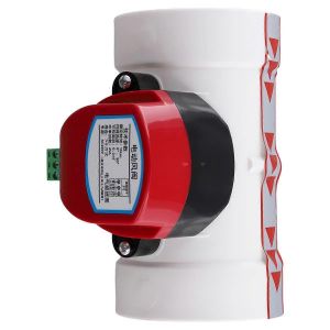 Amortisseur motorisé PVC clapet anti-retour Contrôleur de volume de conduit d'air 75mm - Neuf