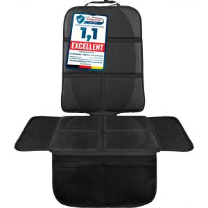 - Protection De Si&egrave;ge Voiture - Pour Si&egrave;ge Auto - Protection Siege Arriere Voiture Enfants Haut De Gamme - Compatible Isofix - Noir - Neuf