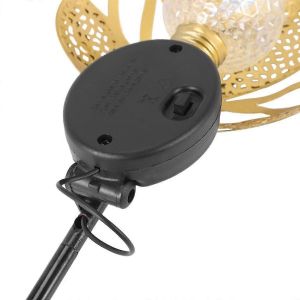 Lampe De Jardin Solaire Art Feuille De Métal Blanc Chaud Led Énergie Solaire Lumières De Jardin Extérieur Coefficient De Conversion De Cour - Neuf