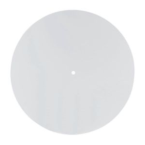 Tapis de platine vinyle en acrylique pour tourne-disque 12 pouces blanc - Neuf
