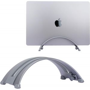 Support Vertical R&eacute;glable pour Ordinateur Portable-Aluminium 6061,Finition Anodis&eacute;e,Compatible avec Tous Les Ordinateurs Portables,Design Ventil&eacute;,Patins en Silicone Antid&eacute;rapants.[H6] - Neuf