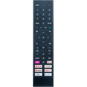 ERF3B80H T&eacute;l&eacute;commande de remplacement pour HISENSE TV 40A4BG 43A6BG 43A7100F 43A7GQ 50A6BG 50A7100F 50A76GQ 50A7GQ 50E76GQ 55A66G 55A76GQ 55A7GQ 55E76GQ 58A6BG 65A76GQ 65A7GQ 65AE7000F 70A7100F75A76GQ - Neuf