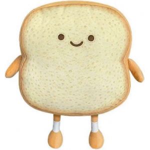 Toast Bread Pillow Fun Bread Shaped Peluche Toy Pillow Small - Neuf