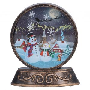 Hjlian Veilleuse De Noel A Led, Lampe De Bureau Pour Decoration De Fete, Bonhomme De Neige - Neuf