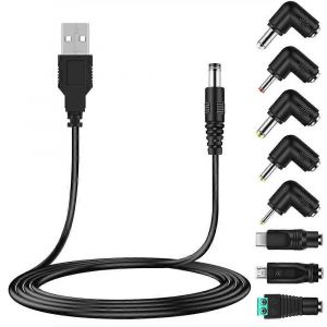 Cordon d'alimentation USB universel 5V,câble d'alimentation USB vers DC - Neuf