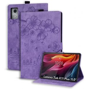 NAERYUT-Coque Pour Lenovo Tab K11 Plus/M11 Plus 11.45" 2024 Housse Étui De Protection Avec Support Fonction Lenovo Tab K11 Plus Étui À Rabat Avec Porte-Pencil Pour Lenovo Tab M11 Plus Violet - Neuf