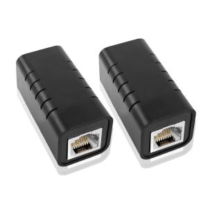 ASFASFq-GINTOOYUN Lot de 2 parasurtenseurs RJ45 Ethernet 8P 8C RJ45 femelle vers femelle pour routeurs, ordinateurs portables, commutateurs, ordinateurs, etc - Neuf