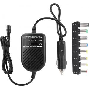 Adaptateur de Chargeur de Voiture pour Ordinateur Portable,Chargeur de Voiture 80W DC 15V 16V 18V 19V 20V 22V 24V DC Adaptateur d'alimentation pour Ordinateur Portable - Neuf