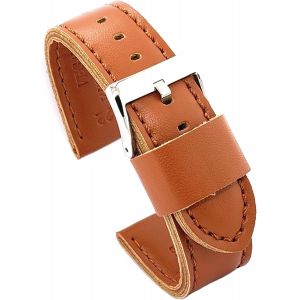 Kal-Bracelet Montre Microfibre Végane Plat U2013 Sans Cruauté U2013 Style Sport Casual U2013 Noir Marron Rouge Bleu Blanc U2013 Tailles 18mm 20mm 22mm 24mm 415 - Neuf