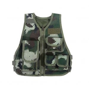Gilet Camouflage Pour Enfants 2025hot Pour Jeux De Combat Et De Chasse En Plein Air (Jungle Camouflage L) - Neuf
