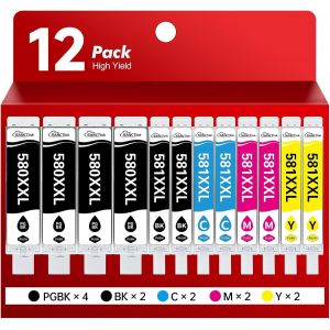 580 581 Xxl Cartouches Encre Compatible Pour Canon Pgi 580 Cli 581 Xxl Pour Canon Ts6150 Ts6250 Ts8150 Ts8151 Ts8250 Ts6151 Ts8350 Ts6350 Ts705 Ts6251 Ts9150 (12 Pack) - Neuf