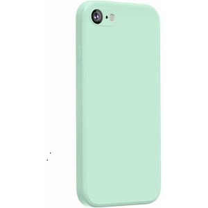 1 Pack Silicone Coque Compatible Pour Iphone Se 2020 / Iphone 8 / Iphone 7 / Iphone Se 2022, Silicone Coque Avec Doublure En Microfibre Douce Protection Complète 4,7"", Blanc.[S396] - Neuf