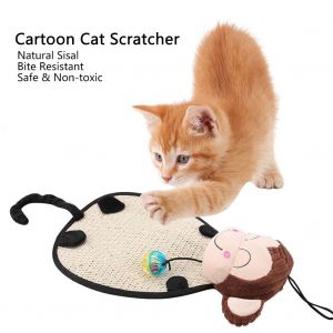 Hjlian Jouet Griffoir Pour Chat Et Chaton, Dessin Anime, Arbre A Chat, Griffes, Tapis, Jouet Interactif, Singe - Neuf