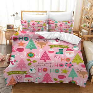 Sjzg-Housse De Couette Football Parure De Lit Enfants Housse De Couette En Microfibre Avec 2 Taies D'oreiller 65 X 65 Cm (Rose, 200&times;200) - Neuf